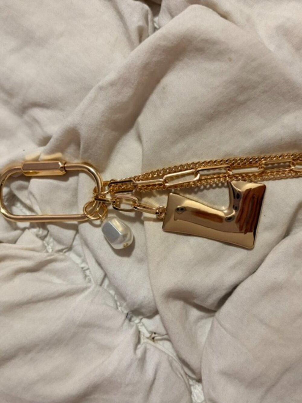 Free People Gold Tone Letter L Charm Bag Charm - Picture 1 of 1